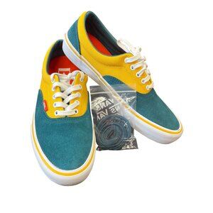 Vans Mens Pro Skateboard Yellow green Shoes Sz 9.5 SKU 8910